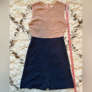 Women's Cream and Navy Dress